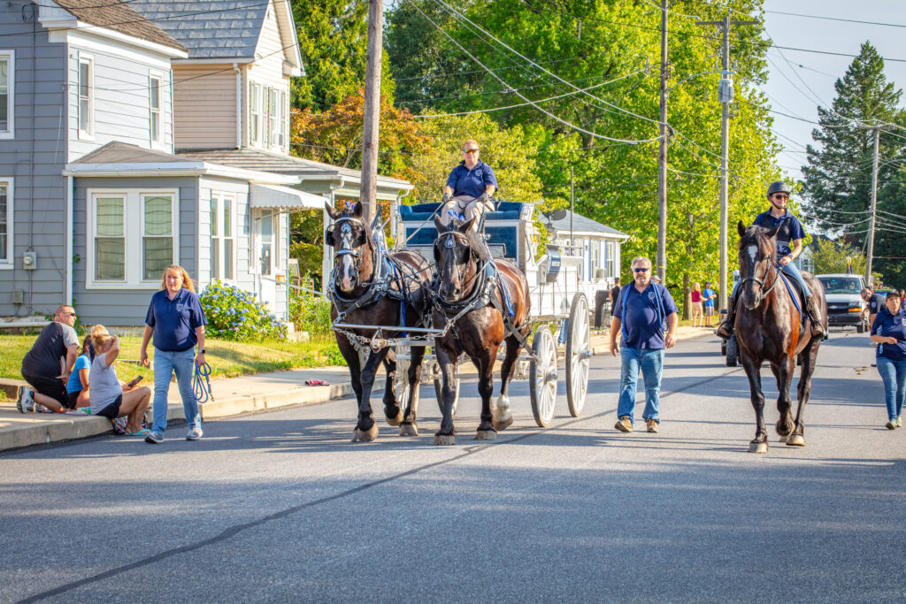 Veterans and First Responders Parade. Dallastown, PA. York Regional Mounted Unit. June 28, 2024. Photo credit: Marc Laucks.